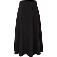BCBGMAXAZRIA 【静奢风美学】经典百搭立线剪裁伞裙百褶半身裙25秋冬