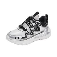 UNDER ARMOUR/安德玛 闪穿速带设计 儿童运动跑鞋 灰/银 39