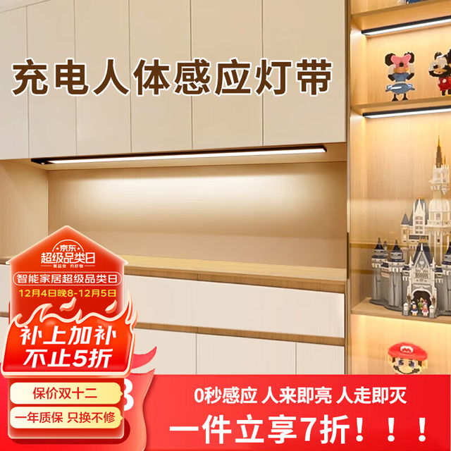 大头人 橱柜灯 充电感应灯 小夜灯 楼道灯 人体感应灯