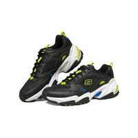 SKECHERS 斯凯奇 男鞋男复古慢跑老爹鞋休闲运动鞋透气网面