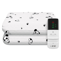 彩虹电热毯单人电褥子单人长1.8米宽0.8/1.0米定时一键排潮调温电毯子 【定时除螨】180*100cm单面棉