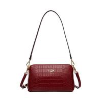 鳄鱼恤 女士时尚腋下包 鳄鱼纹单肩小方包