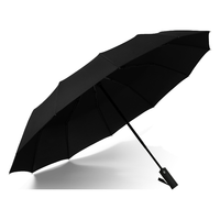暖心话 全自动雨伞商务折叠伞大号 72骨升级款大伞-尊贵黑
