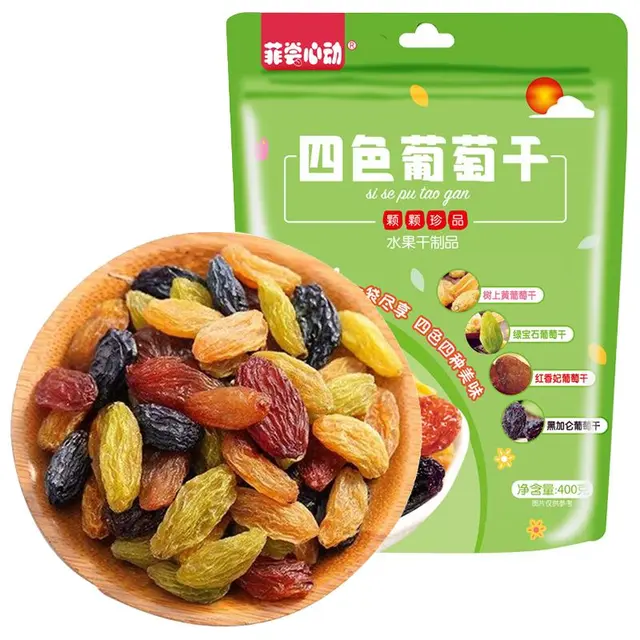 菲尝心动 四色葡萄干 400g