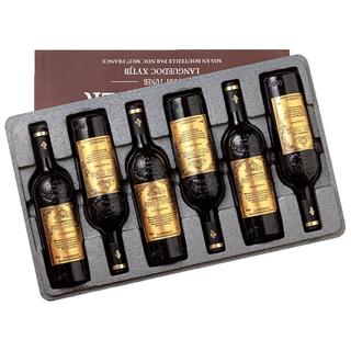 福蒂特娜法国红酒整箱西拉干红葡萄酒原汁14度AOP级红酒750ml