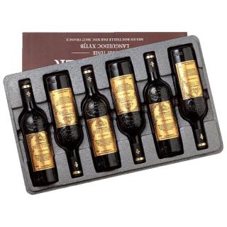 福蒂特娜法国红酒整箱西拉干红葡萄酒原汁14度AOP级红酒750ml