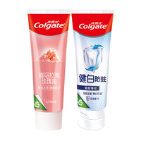 Colgate/高露洁 清新口气 亮白牙膏 玫瑰盐+健白 115g+90g