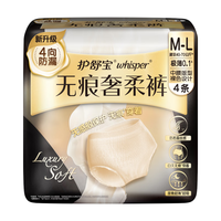 whisper 护舒宝 奢柔考拉裤 M-L 4片