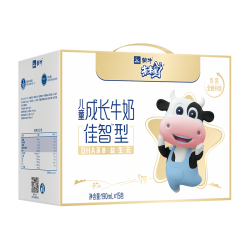 蒙牛 未来星儿童牛奶佳智190ml*15盒*1箱 DHA藻油奶源 送礼礼盒