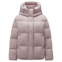 坦博尔羽绒服女款冬季2025短款连帽保暖时尚休闲面包服外套