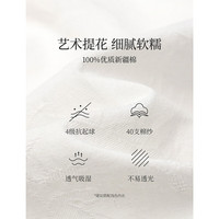 茵曼纯棉法式提花白色衬衫2025秋女装花边喇叭袖上衣 白色 XL