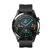 HUAWEI 华为 WATCH GT 2 运动款 智能手表 46mm 黑色表壳 曜石黑橡胶表带(ECG、血氧、GPS)+贴膜套餐