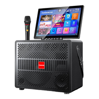CHANGHONG 长虹 户外广场舞音响带显示屏k歌话筒大音量便携式蓝牙拉杆音箱KTV套装点唱歌一体机智能跳舞机 9喇叭发声17寸触摸屏+双麦