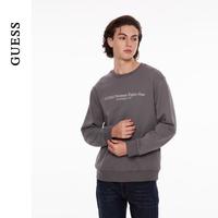 GUESS 男休闲日常刺绣字母圆领套头卫衣 MO3K9443K