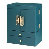 vlando 唯兰朵 双开门化妆品收纳盒 蓝色