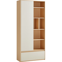 林氏家居北欧风成品书柜落地靠墙带门组合柜客厅家用OV1X OV1X-A书柜1.19米