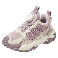 百丽童鞋男女童休闲运动鞋秋季户外登山鞋儿童宝宝青少年旋转扣鞋 罗兰紫 37 脚长22.5-23.1cm