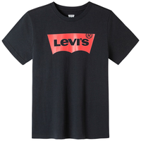 Levi's 李维斯童装男童纯棉短袖T恤夏季儿童针织舒适休闲上衣 正黑色 110/52(4)