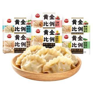 三全 饺子黄金比例蒸煎煮饺+馄饨组合6袋2100g