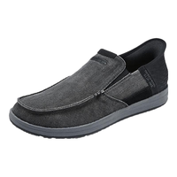 斯凯奇(Skechers)闪穿鞋 男士健步鞋2024秋季轻量一脚蹬舒适休闲鞋210839 黑色/BLK 42