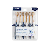 OWI 加宽深层清洁软毛牙刷6支装