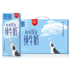 新希望雪兰心花怒FUN纯牛奶200*10盒整箱