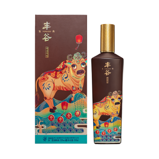 丰谷 辛丑牛年 生肖酒 52%vol 浓香型白酒 500ml 单瓶装
