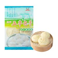 五亭 【50g*6只】 扬州特产速冻包子多口味鲜肉包方便速食早餐半成品 金衣香菇包（50g×6只）