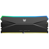 宏碁掠夺者（PREDATOR）48G(24G×2)套装 DDR5 6800频率 台式机内存条 Hera影锋系列 RGB灯条(C34) 潜影黑 AI电脑配件