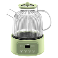 小南瓜 Little Pumpkin）养生壶 大容量煮茶壶煮茶器 全玻璃智能预约煮花茶烧水壶 浅绿色 1.2L