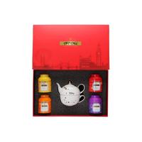 TWININGS 川宁 大师茶品艺术骨瓷 红茶礼盒 192g（英式早餐红茶48g+豪门伯爵红茶48g+锡兰大叶红茶48g+大吉岭红茶48g）