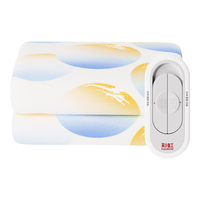 彩虹电热毯单人电褥子双人双控排潮调温宿舍小功率电暖毯花色 双控双温调温 长1.8米*宽1.5米