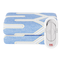 彩虹电热毯单人电褥子双人双控排潮调温宿舍小功率电暖毯花色 双控双温调温 长2.0米*宽1.8米