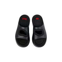 看步（CAMPER）女鞋Pelotas Flota Sandal夏季简约一字拖厚底踩屎感拖鞋 黑色001 36