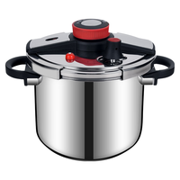 双喜 DOUBLE HAPPINESS高压锅304不锈钢压力锅防爆夹钳式开盖方便大容量电磁炉明火通用 升级加厚（适合4-7人） 22cm 7L