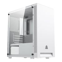 鑫谷(segotep) 灵致D台式机电脑机箱MINI侧透MATX小机箱办公机箱 灵致D白色+3个溢彩白ARGB温控风扇+集线控制器