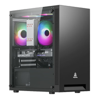 鑫谷（segotep） 灵致D台式机电脑机箱MINI侧透MATX小机箱办公机箱 灵致D黑色机箱+3个棱镜4PRO ARGB温控风扇