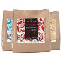 法芙娜原料法国烘焙黑巧克力豆币家庭蛋糕生巧1公斤加勒比66%