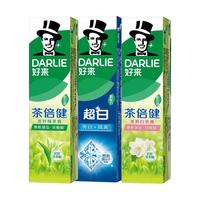 DARLIE 好来 牙膏双重薄荷 超白 茶倍健家庭实惠装清仓尾货