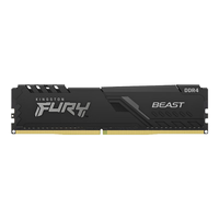 金士顿 FURY Beast野兽系列 DDR4 3200MHz 台式机内存 马甲条 黑色 16GB HX432C18FB/16-SP