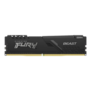 金士顿 FURY Beast野兽系列 DDR4 3200MHz 台式机内存 马甲条 黑色 16GB HX432C18FB/16-SP