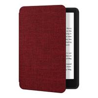 卡麦仑 Kindle Paperwhite5电纸书保护套KPW5壳 6.8英寸电子书阅读器套 纺织款【酒红色】自动背吸