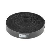 BUBM 必优美 数据线收纳扣魔术贴电脑整理绑扎捆集束线带充电电线绕线器理线带 RWT-6-1黑色