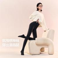 SIINSIIN 瘦瘦打底裤女秋冬2025收腹微压打底袜加绒外穿灰色连裤袜