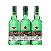 红星 固态纯粮发酵 清香型白酒  3x0x750ml 包装 43度