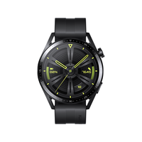 华为 WATCH GT3 蓝牙版 46mm 黑色 氟橡胶表带 智能手表