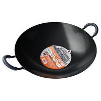 珍珠生活炒锅防粘锅双耳锅日本进口两面凹凸颗粒圆底铁锅无涂层炒锅少油烟家用炒菜锅专用多规格可选 39cm GP-118