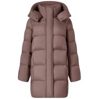 坦博尔羽绒服女中长款可脱卸帽宽松保暖百搭外套530558V 冷玫紫 170  L (170)