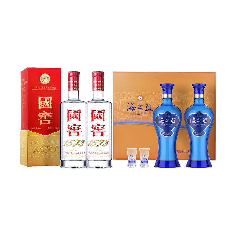  国窖1573 白酒套装  52.%Vol+42.%Vol 浓香型 包装 500ml