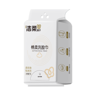 洁柔 一次性洗脸巾 100抽 3包